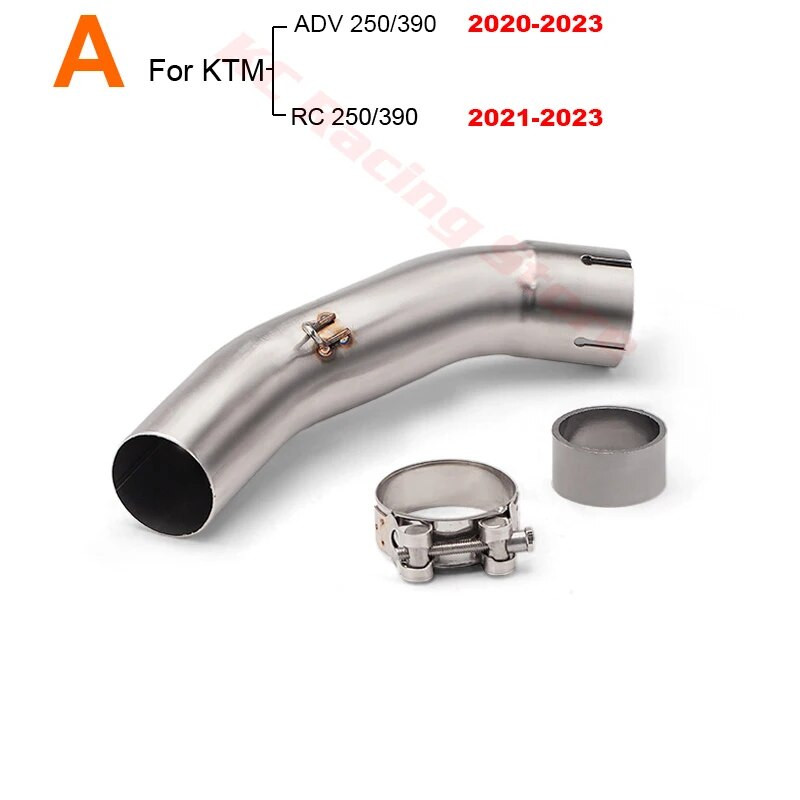 KTM DUKE 125 250 390 ADV Adventure 2017 2018 2019 2020 2021 2022 2023 jaoks 51 mm väljalasketoru keskmise lüli toru summuti ühendustoru