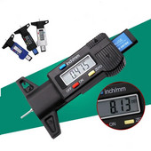 0–25,4 mm digitālo automašīnu riepu riepu protektora dziļuma mērītājs, kalibra biezuma mērītājs, auto riepu nodiluma noteikšanas mērīšanas rīks