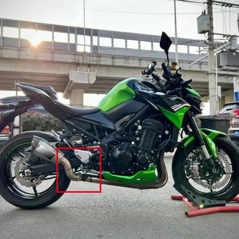 Kawasaki z900 jaoks 2017-2021 z900 väljalasketoru 51 mm väljalasketoru keskmine toru Mootorratta väljalaskesüsteemi väljalasketoru Modifitseeri z900 Kawasaki