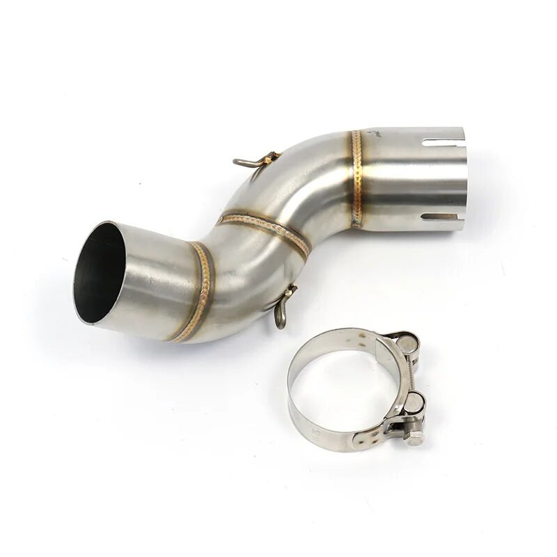 Kawasaki z900 jaoks 2017-2021 z900 väljalasketoru 51 mm väljalasketoru keskmine toru Mootorratta väljalaskesüsteemi väljalasketoru Modifitseeri z900 Kawasaki