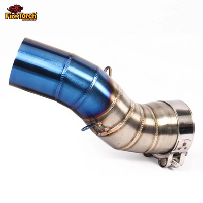 Libistage Kawasaki Z900 A2 Z900e 2017-2023 mootorratta väljalaske summuti Escape Moto Modiifed roostevaba keskmise keskmise ühendustoru jaoks