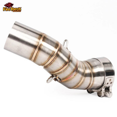 Libistage Kawasaki Z900 A2 Z900e 2017-2023 mootorratta väljalaske summuti Escape Moto Modiifed roostevaba keskmise keskmise ühendustoru jaoks