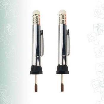2 бр. 0-25 мм високопрецизен уред за измерване на дълбочината на шарката на протектора на автомобилни гуми Дълбокомер на линийка Инструмент за измерване