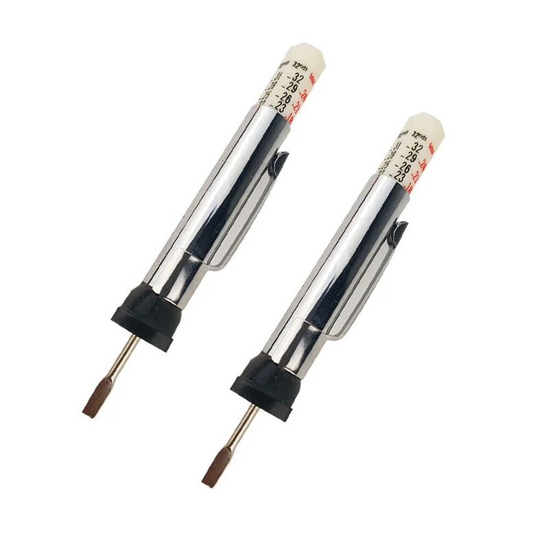 2 τμχ Εργαλείο μέτρησης χάρακα μοτίβο βάθους μοτίβο πέλματος 2 τμχ 0-25 χιλ.