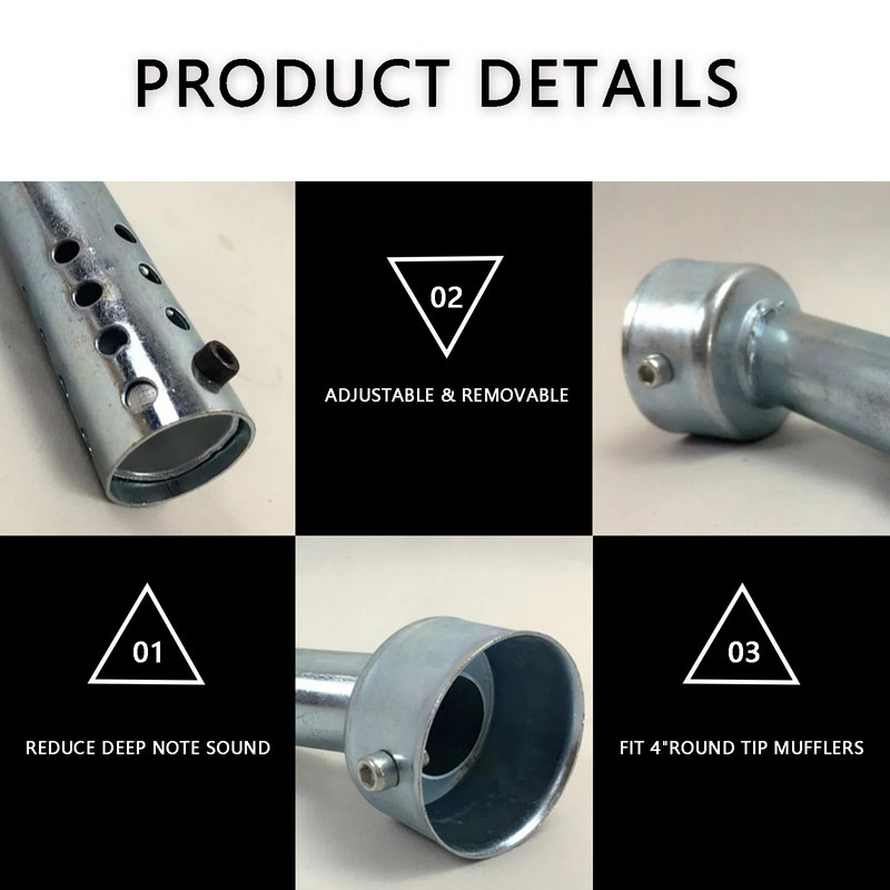 Mootorratta väljalaske summuti reguleeritav DB Killer summuti mürasummuti, universaalne kroom 48mm