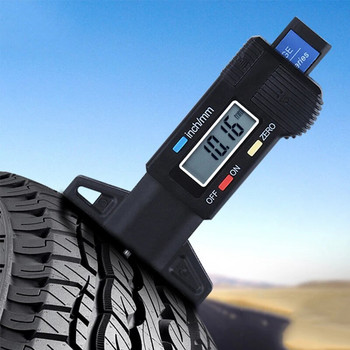 Цифров уред за измерване на дълбочината на протектора на гумите за автомобилни гуми Измервателен инструмент за автоматично откриване на износването на гумите Дебеломер на шублер Уред за измерване на дълбочината на протектора