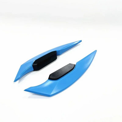 1 pāris universālā motocikla spārna aerodinamiskā spoilera dinamiskā spārna ar lipīgu dekorācijas uzlīmi motocikla skrejritenim