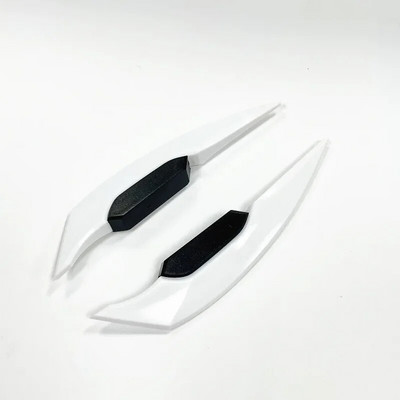 1 pāris universālā motocikla spārna aerodinamiskā spoilera dinamiskā spārna ar lipīgu dekorācijas uzlīmi motocikla skrejritenim