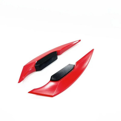 1 pāris universālā motocikla spārna aerodinamiskā spoilera dinamiskā spārna ar lipīgu dekorācijas uzlīmi motocikla skrejritenim