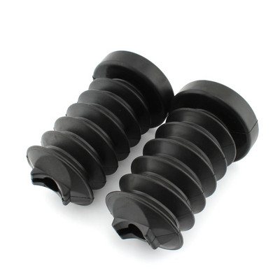 Melns gumijas aizmugurējās dakšas pārsega amortizatora pārsegs Harley Touring Street Electra Glide Road King 97-13 motociklu daļām