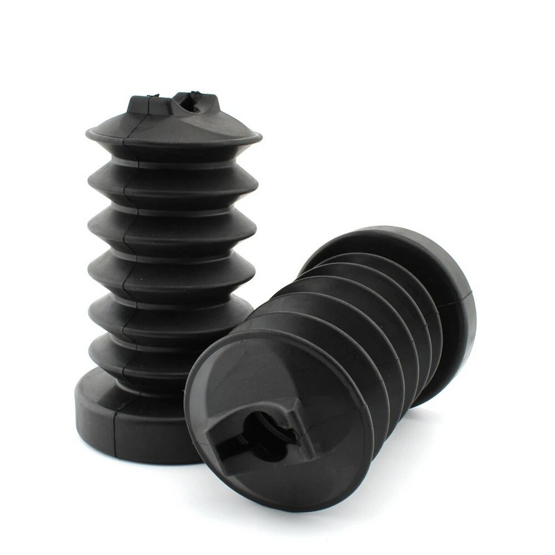 Melns gumijas aizmugurējās dakšas pārsega amortizatora pārsegs Harley Touring Street Electra Glide Road King 97-13 motociklu daļām