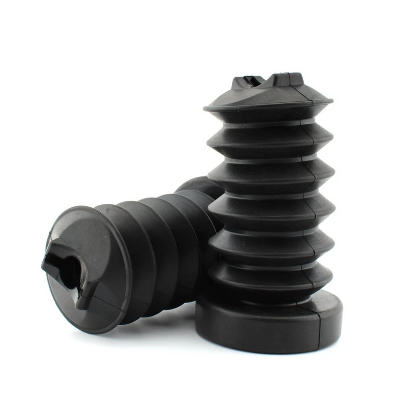 Melns gumijas aizmugurējās dakšas pārsega amortizatora pārsegs Harley Touring Street Electra Glide Road King 97-13 motociklu daļām