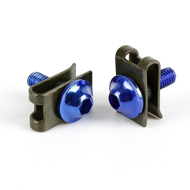 Universaalne 10 tk/SET mootorratta korpuse kruvi 5 mm M5 alumiiniumkatte poldid kinnitusklambrid kruvi vedrumutrid mootorratta tarvikud