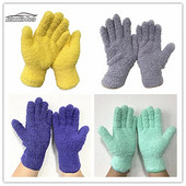 Praonica automobila Rukavice za uklanjanje prašine od mikrovlakana Rukavice od koraljnog flisa Čiste rukavice za kućanske poslove s pet prstiju koje upijaju vodu za suhu kosu