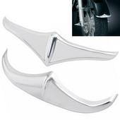 Hromēta motocikla priekšējā aizmugurējā spārna aizmugurējā priekšējās malas uzgaļa apdares akcents Harley Electra Road Glide Road King Street Glide