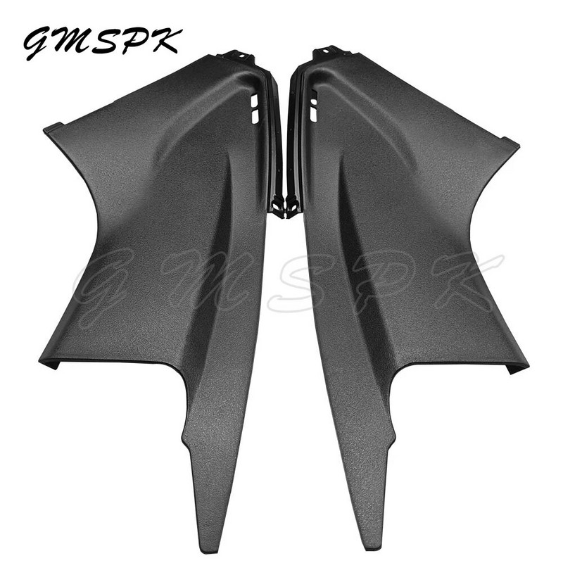 1 paar värvimata musta mootorratta külgmise õhukanali katte katte osi, mis sobivad Yamaha YZF-R6 2003 2004 2005 jaoks