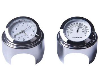 22-25mm τιμόνι μοτοσικλέτας ρολόι Θερμόμετρο αδιάβροχο καντράν Τιμονιού βάσης Χρονοδιάγραμμα Ανταλλακτικά μοτοσυκλέτας