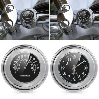 22-25mm Motocicletă Ghidon Ceas Termometru Cadran Impermeabil Montare Ghidon Ghidon Program Piese pentru motociclete