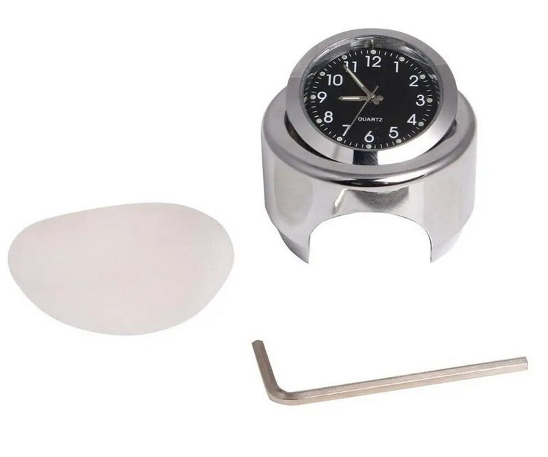 22-25 mm-es motorkerékpár-kormány óra hőmérő, vízálló számlap, kormányra szerelhető kormány órarendje Motorkerékpár alkatrészek