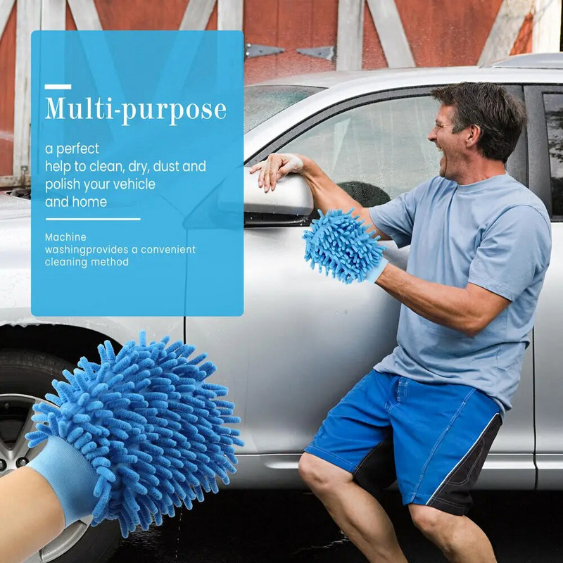 Rukavica za čišćenje automobila Alat za automatsko pranje i detalje Ručnik od mikrovlakana Šenilska krpa za čišćenje autopraonice Dodaci za njegu motocikla