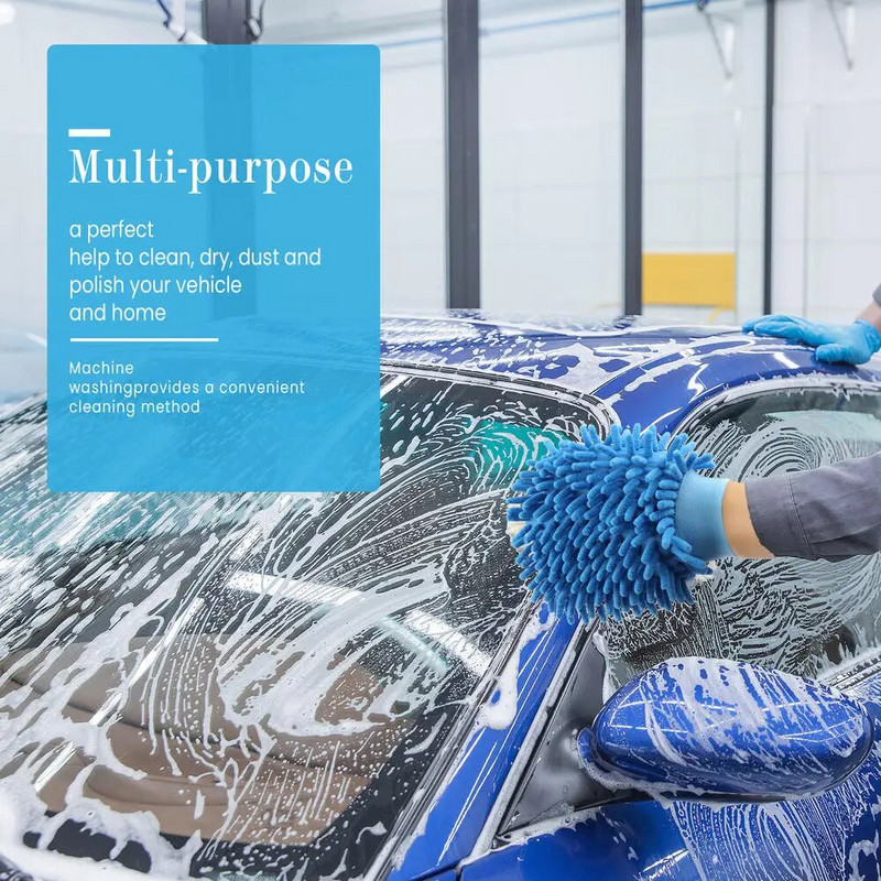Rukavica za čišćenje automobila Alat za automatsko pranje i detalje Ručnik od mikrovlakana Šenilska krpa za čišćenje autopraonice Dodaci za njegu motocikla