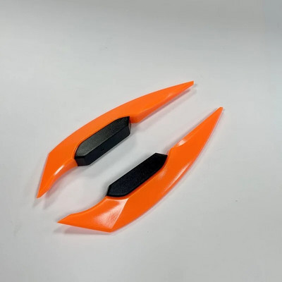 1 pāris universāls motocikla priekšējais apšuvums, sānu spoileri, dinamiskā spārna uzlīme Motocikla spārnu aerodinamiskā