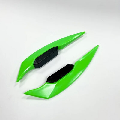 1 pāris universāls motocikla priekšējais apšuvums, sānu spoileri, dinamiskā spārna uzlīme Motocikla spārnu aerodinamiskā