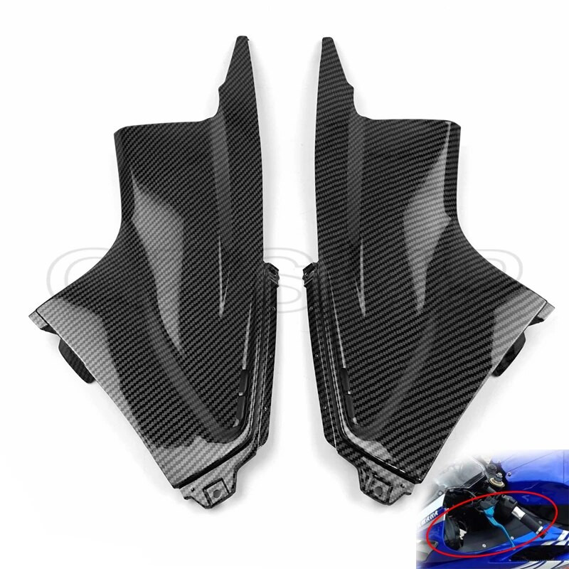 Szénszálas motorkerékpár első levegő porvédő burkolat burkolat betét tartozékok Yamaha YZF R6 2003 2004 2005 modellekhez