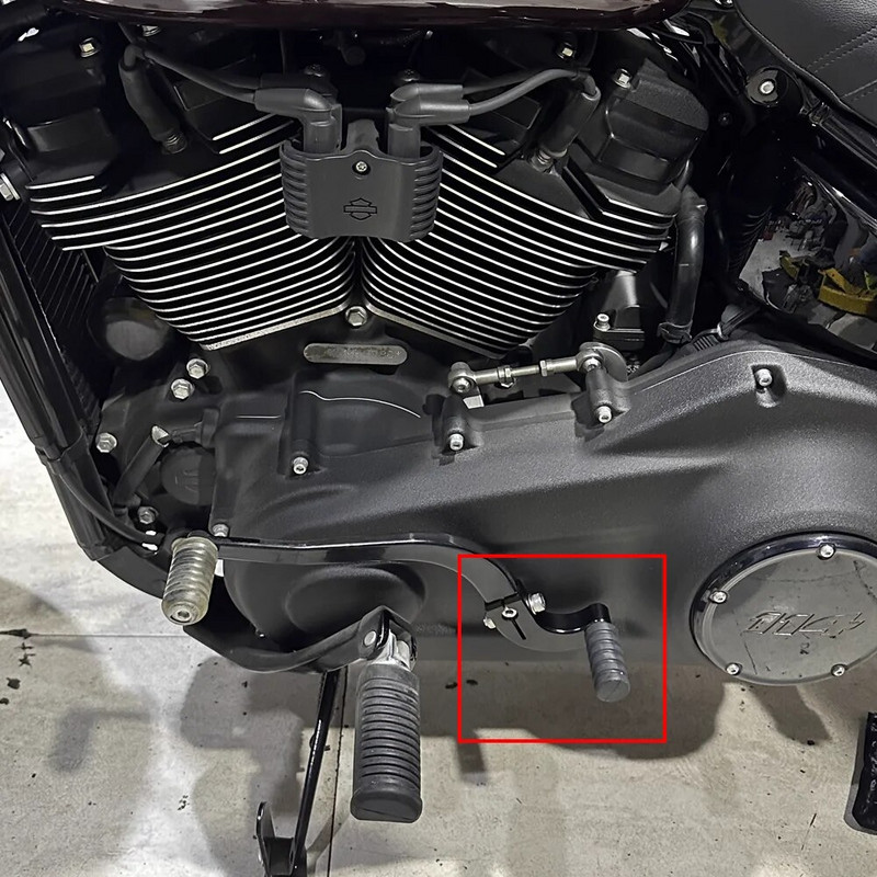 Mootorratta alumiiniumist kannavarba käigukangi ja käigukangi jalapulgad Harley Softail Fat Boy Breakout Street Bob Low Rider ST/S jaoks