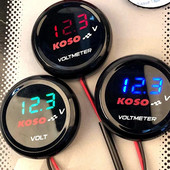 LED apaļš voltmetrs 10-150v elektrisko automašīnu akumulatoru automašīnu motociklu modificēta displeja galds Universālie elektrisko motociklu piederumi