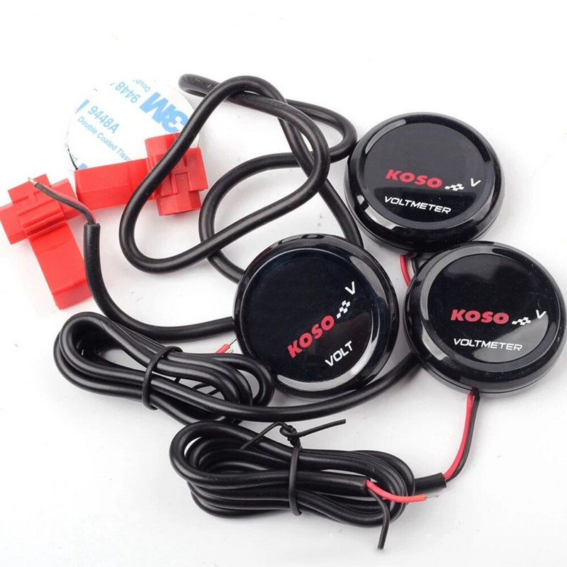 Voltmetru rotund LED 10-150v baterie mașină electrică mașină motocicletă masa de afișare modificată accesorii universale pentru motociclete electrice