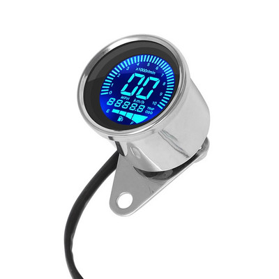 2018 mootorratta spidomeeter LCD digitaalne odomeetri spidomeetri tahhomeetri näidik Mootorratta tõukeratta golfikäru ATV universaalne