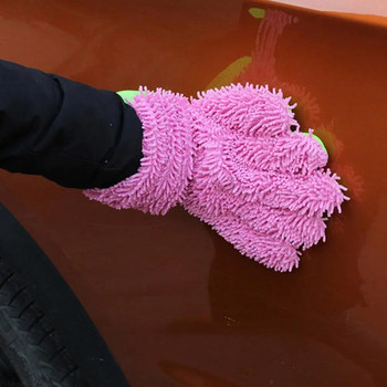 1 бр. Удобна ръкавица за автомивка Без проливане Ръкавица за почистване на кола с пет пръста Ръкавици за външно почистване на интериора на колата