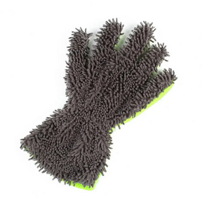 1db kényelmes autómosó kesztyű, nem hullik öt ujj, autótisztító kesztyű, autóbelső külső tisztító kesztyű