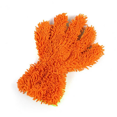 1db kényelmes autómosó kesztyű, nem hullik öt ujj, autótisztító kesztyű, autóbelső külső tisztító kesztyű