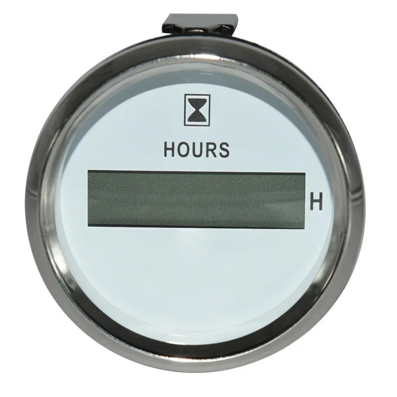 HD Universālie 52 mm digitālie stundu skaitītāji 0-99999,9 H stundu skaitītāji Pulksteņa mērītājs jūras laivai jahtai automašīnai, sarkana fona apgaismojums 12 V/24 V