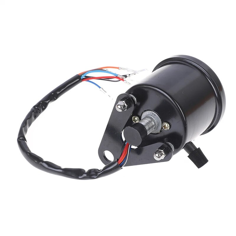 Universaalne must mootorratta kahe spidomeetri läbisõidumõõdik 12V Moto LED indikaatoriga