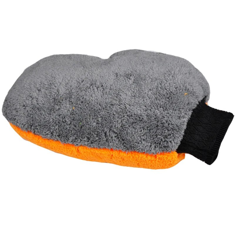 1PC Rukavice za pranje automobila Alati za pranje od mikrovlakana od koraljnog flisa Debela krpa za brisanje Auto Care Rukavica za čišćenje dvostrukih rukavica