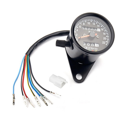 Contor de viteză pentru motocicletă Contor LCD digital universal Contor de kilometraj Tahometru pentru motociclete Contor de combustibil Indicator de semnalizare