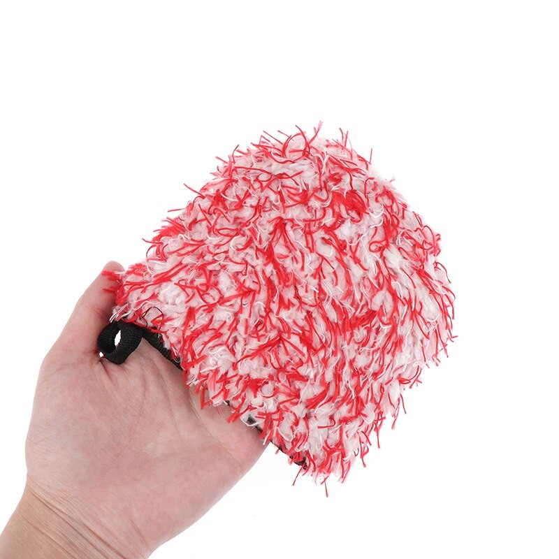 1 tk Shag-kuhjaga mikrokiust autopesukinnas Kahepoolse sõrmetaskuga auto rattapesukinnas autode puhastamiseks autode detailide tegemiseks