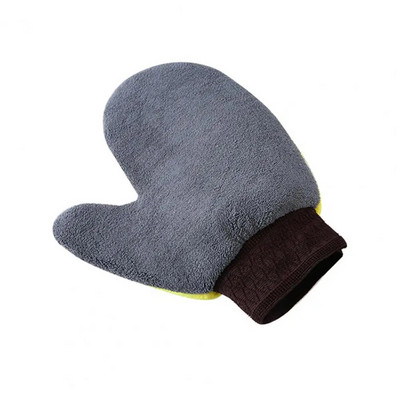 Μαλακό Coral Fleece Glove Γάντια πλυσίματος αυτοκινήτου Premium Coral Fleece Γάντια πλυσίματος αυτοκινήτου διπλής όψης για απορροφητικό για επαγγελματίες