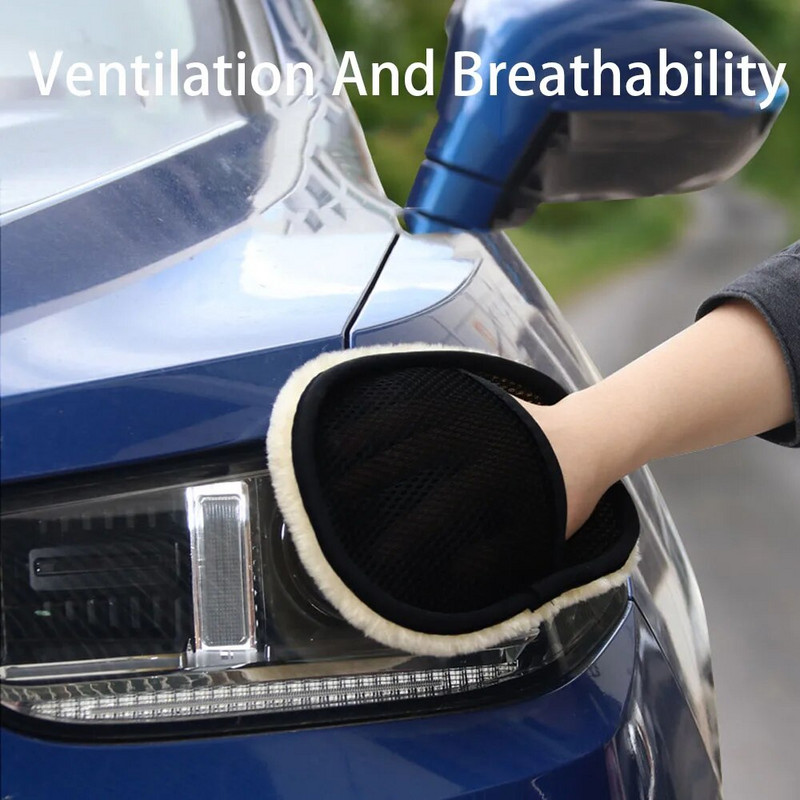 Universaalsed autopesula villased kindad, paksendatud ja pehmendatud autopesuriistad Autopuhastuskindad Multifunktsionaalsed autotarbed