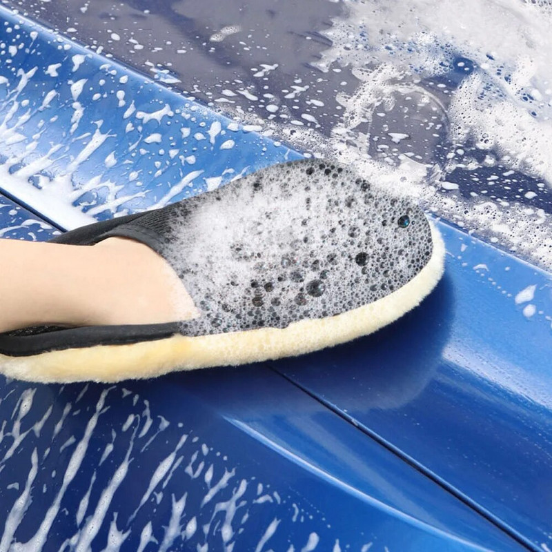 Universaalsed autopesula villased kindad, paksendatud ja pehmendatud autopesuriistad Autopuhastuskindad Multifunktsionaalsed autotarbed