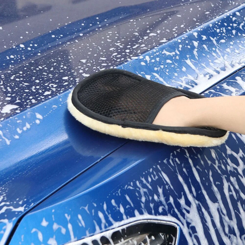 Universaalsed autopesula villased kindad, paksendatud ja pehmendatud autopesuriistad Autopuhastuskindad Multifunktsionaalsed autotarbed