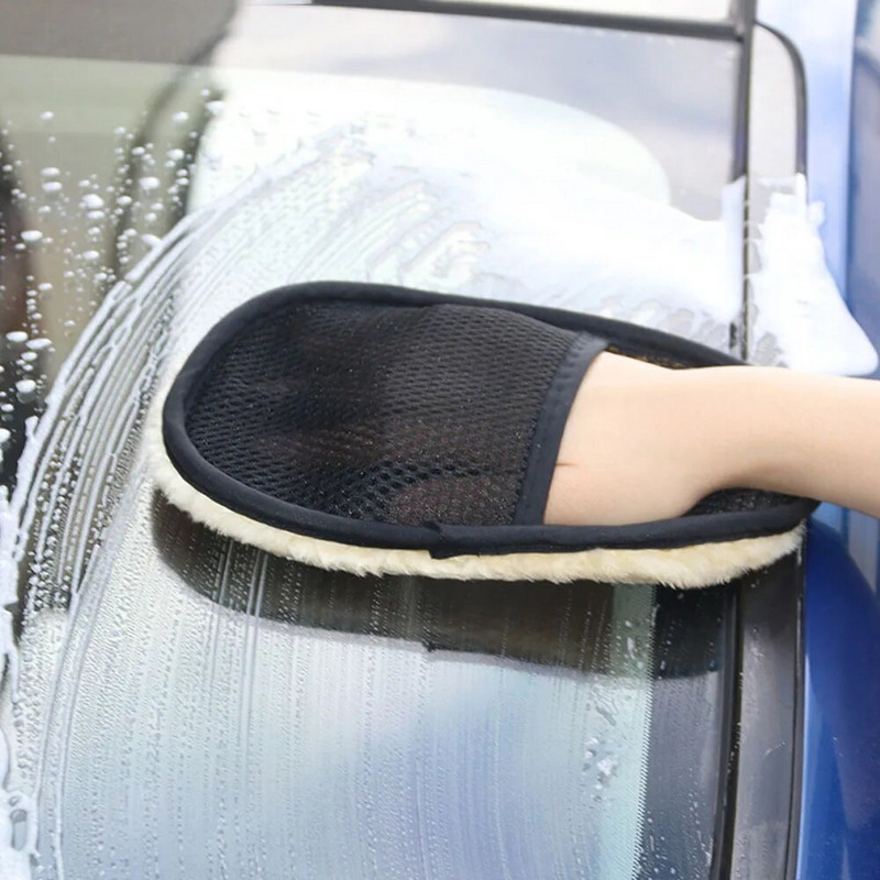 Universaalsed autopesula villased kindad, paksendatud ja pehmendatud autopesuriistad Autopuhastuskindad Multifunktsionaalsed autotarbed