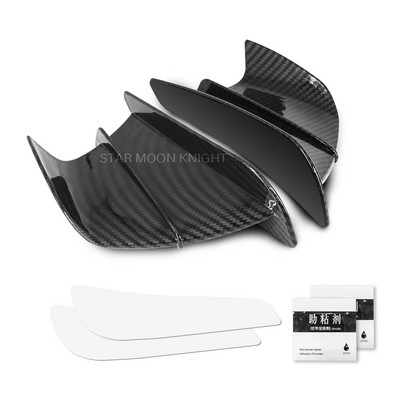 Kinnituskülje küljetiivakorpuse aerodünaamiline tiivadeflektori spoiler Kawasaki Ninja 650 400 300 250 H2R ZX-14R ZX-10R ZX-6R Z H2 1000SX
