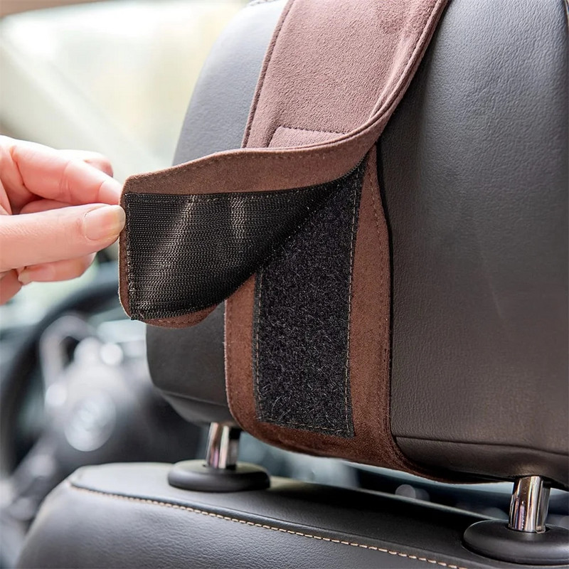 Αναπνεύσιμο Προσκέφαλο Καθίσματος Αυτοκινήτου Μαξιλάρι Λαιμού αυτοκινήτου Suede Υφασμάτινο Προσκέφαλο Μαξιλάρι Αυχένα αυτοκινήτου Μαξιλάρι Κάθισμα Αυτοκινήτου Στήριγμα Μνήμης για Εσωτερικό Αυτοκινήτου