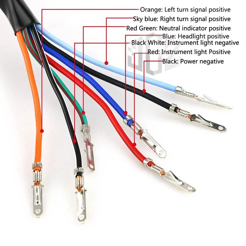 Vitezometru pentru motociclete Instrument din oțel inoxidabil Tahometru Indicator LED Odometru 12V Universal pentru DUCATI YAMAHA KTM HARLEY