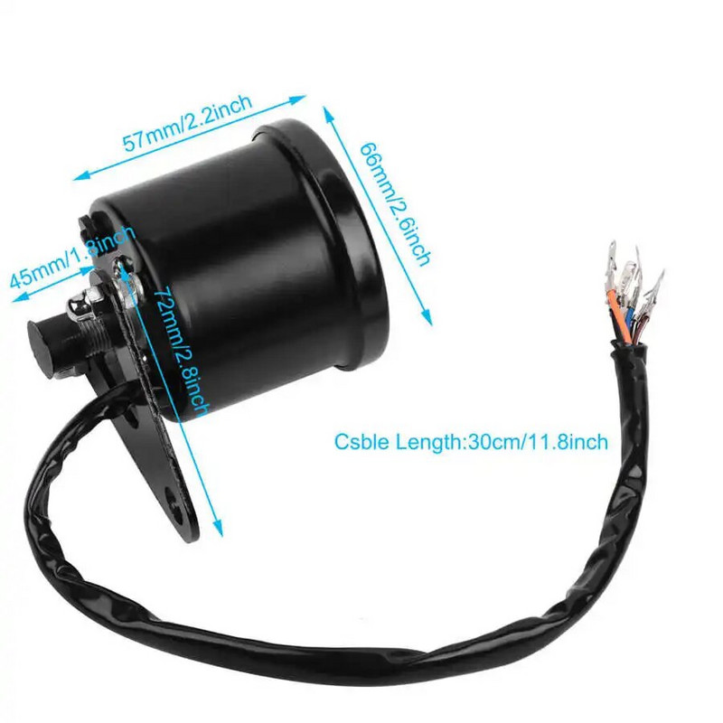 Mootorratta spidomeeter Universaalne mootorratta paneeli spidomeeter 0~160KM/H Mootorratta digitaalne LED LCD kiirusmõõtur Retro