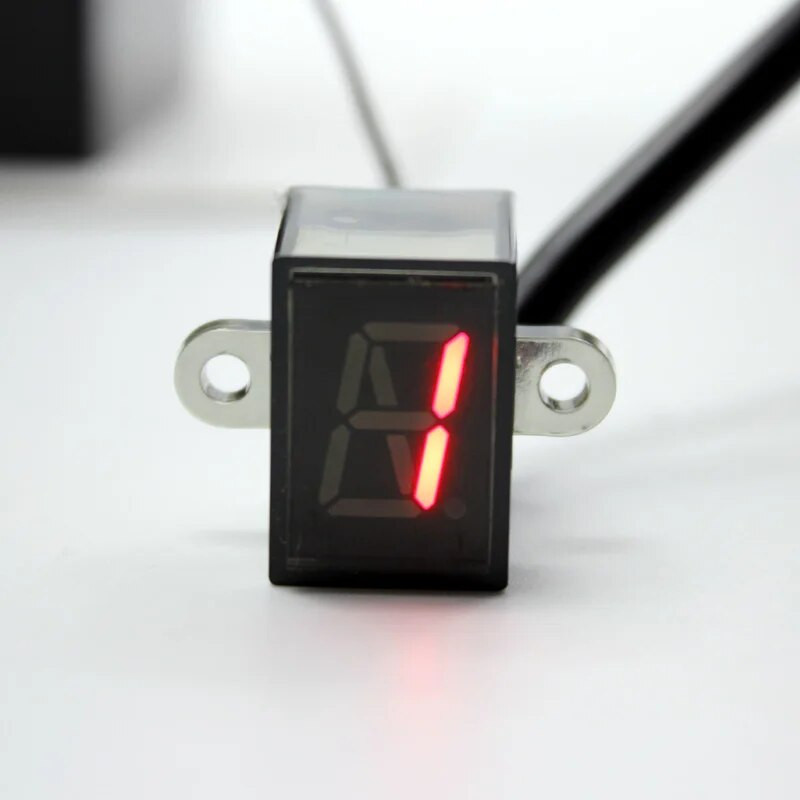 Nuoxintr 6 Speed Black Universal Μοτοσικλέτα για ψηφιακή οθόνη Led Motocross Off-road Moto Light Neutral Gear Indicator Monitor